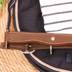 Antarès Sellier - Licol en cuir Stressless grainé havane / marine Outlet