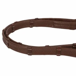 Antarès Sellier - Rênes caoutchouc 5/8 16 mm avec arrêtoires Signature Sport havane Marron Discount