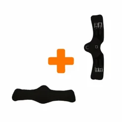 Antarès Sellier - Sangle Signature anatomique courte noir et doublure