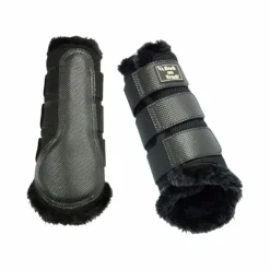 Back On Track - Guêtres souples 3D mesh avec fourrure x2 Noir Online