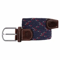 Billybelt - Ceinture tressée Oxford / rouge/ beige Marine