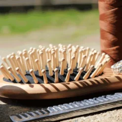 Outlet Borstiq Farm - Brosse à crins ronde Beige