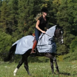 Hot Bucas - Couverture anti-mouches Buzz-Off Riding Bleu