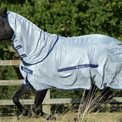 Outlet Bucas - Couverture anti-mouches Buzz-Off Full Neck Bleu