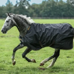 Bucas - Couverture d'extérieur Irish Turnout 250 / gold 250g Noir Outlet