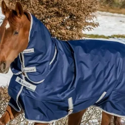 Outlet Bucas - Couverture d'extérieur Freedom Turnout Full Neck 150 150g Marine