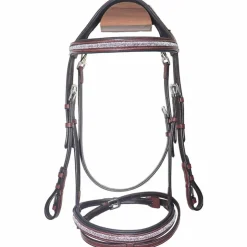 Sale Canter - Bridon muserolle croisée Mylord / argent Marron