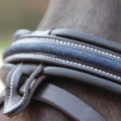 Canter - Bridon muserolle croisée Mylord / marine Marron Outlet