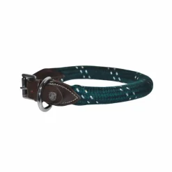 Canter - Collier pour chien en corde / vert Marron Discount