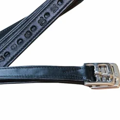 Canter - Etrivières nylon et cuir Noir Discount