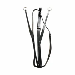 Hot Canter - Martingale élastique à anneaux Noir