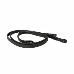 Online Canter - Rênes de cheval caoutchouc 19mm Noir