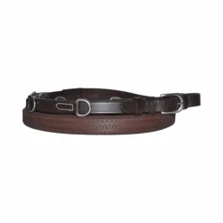Clearance Canter - Rênes de cheval Howlett caoutchouc Marron