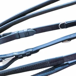 Canter - Rênes de cheval Howlett caoutchouc Noir Outlet