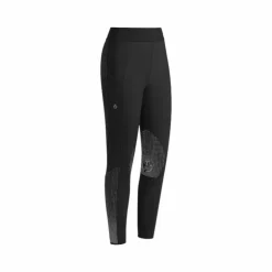 Cavalleria Toscana - Legging d'équitation femme doublé polaire Pop Art Noir Clearance