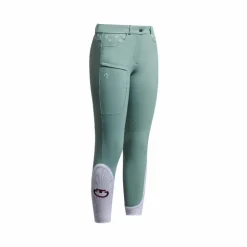 Cavalleria Toscana - Pantalon d'équitation fille Embroidery mint green Vert Hot