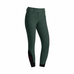 Discount Cavalleria Toscana - Pantalon d'équitation femme Americain taille haute jungle green Vert