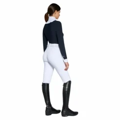 Cavalleria Toscana - Polo de concours manches longues femme Americain Marine Sale