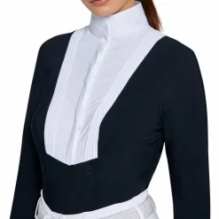 Cavalleria Toscana - Polo de concours manches longues femme Americain Marine Sale