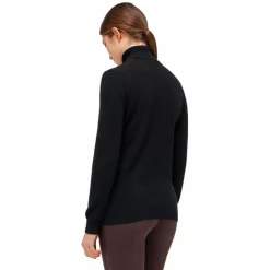 Cavalleria Toscana - Pull à col roulé femme cachemire Noir Clearance