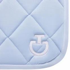 Cavalleria Toscana - Tapis de selle Diamond Quilted Jersey sky blue Bleu Best