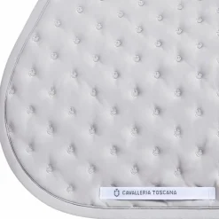 Outlet Cavalleria Toscana - Tapis de selle Embrodery Quilted light grey Gris