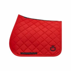 Cavalleria Toscana - Tapis de dressage Glitter coquelicot Rouge Clearance