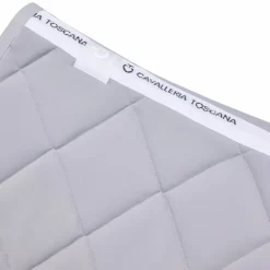 Discount Cavalleria Toscana - Tapis de selle Diamond Quilted Jersey light grey Gris