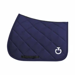 Cavalleria Toscana - Tapis de selle Diamond Quilted Jersey midnight blue Bleu Best