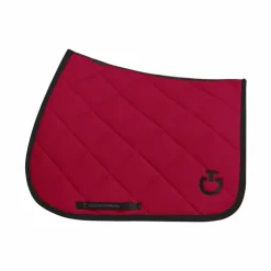 Cavalleria Toscana - Tapis de selle Diamond Quilted Jersey framboise Rouge