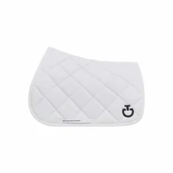 Cavalleria Toscana - Tapis de selle Diamond Quilted Jersey Blanc Best