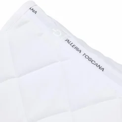 Cavalleria Toscana - Tapis de selle Diamond Quilted Jersey Blanc Best