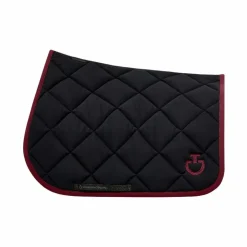 Cavalleria Toscana - Tapis de selle Diamond Quilted Jersey / bordeaux Noir Best
