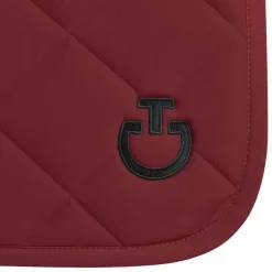 Cavalleria Toscana - Tapis de selle Diamond Quilted Jersey Bordeaux Sale