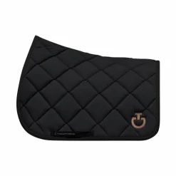 Hot Cavalleria Toscana - Tapis de selle Diamond Quilted Jersey / toffee Noir