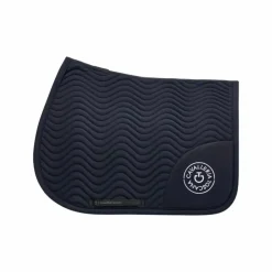 Cavalleria Toscana - Tapis de selle Double Orbit Wave Quilted Marine