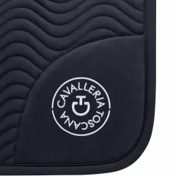Cavalleria Toscana - Tapis de selle Double Orbit Wave Quilted Marine
