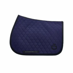 Discount Cavalleria Toscana - Tapis de selle Circular Quilted Jersey midnight blue/ noir Bleu