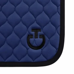 Discount Cavalleria Toscana - Tapis de selle Circular Quilted Jersey midnight blue/ noir Bleu