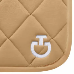 Discount Cavalleria Toscana - Tapis de selle Diamond Quilted Jersey tan Beige