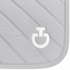 Cavalleria Toscana - Tapis de selle Diamonds and Lines Quilted light grey Gris Hot