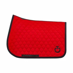 Sale Cavalleria Toscana - Tapis de selle Circular Quilted Jersey coquelicot Rouge