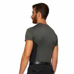 Cavalleria Toscana - T-shirt manches courtes homme performance Gris Clearance