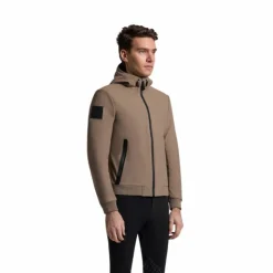 Cavalleria Toscana - Veste softshell thermique à capuche homme Performance noisette Beige Hot