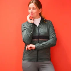 Discount Cavalleria Toscana - Veste à capuche femme légère et réversible femme / vert Marine