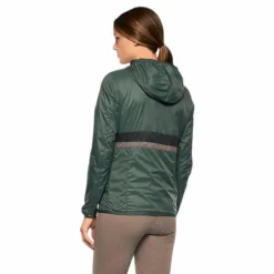 Discount Cavalleria Toscana - Veste à capuche femme légère et réversible femme / vert Marine