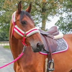 Clearance Dance With Him - Tapis de selle chiné/ blanc/ fuchsia Gris