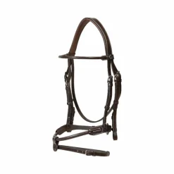 Dyon - Bridon en cuir rond Working By Dy'on têtière anatomique Havane Sale