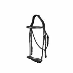 Dyon - Bridon muserolle allemande ajustable New English Collection Noir Clearance