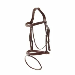 Outlet Dyon - Bridon muserolle combinée New English cuir Havane